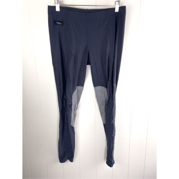Irideon Knee Patch Tights Breeches Equestrian Pull‎ On Riding Pants Size M - Picture 1 of 11